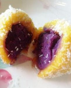 紫薯南瓜糯米糍 紫薯南瓜糯米糍