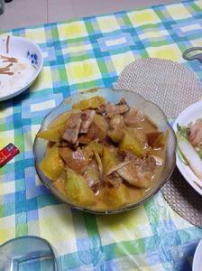五花肉燉南瓜