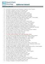 《Head and Neck Oncology》編委會