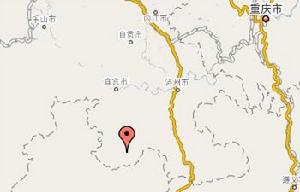 （圖）洛表鎮在四川省內位置