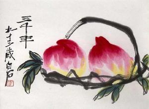 齊白石雙壽圖 齊白石雙壽圖