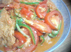 番茄炒麵筋 番茄炒麵筋