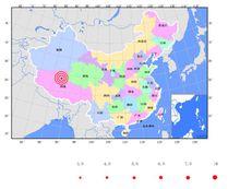 8&middot;2西藏那曲地震 震中
