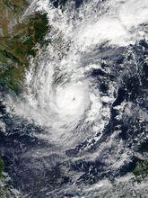 強熱帶風暴天兔 衛星雲圖