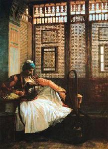 吸菸[讓·萊昂·熱羅姆油畫作品]