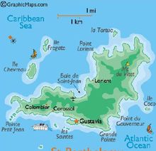 聖巴特島位置圖