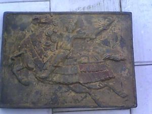 武士騎馬（戰馬披盔甲）