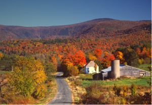 麻薩諸塞州秋季風景
