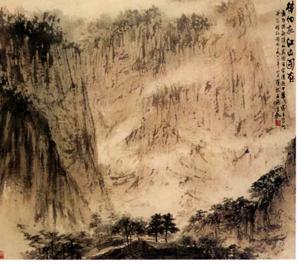 《待細把江山圖畫》傅抱石 1961年 111.5x100cm