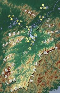 江西省的地形圖