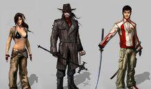 神秘世界人物原畫