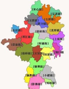 潼南區行政區劃圖