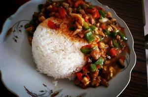 香菇肉絲蓋澆飯 香菇肉絲蓋澆飯