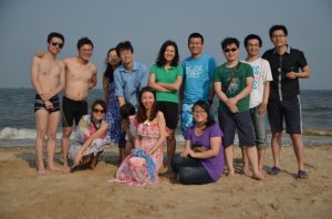 楊曉靜公司集體在南戴河留影