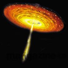 引力強大的黑洞。