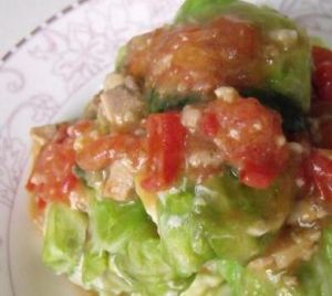 包菜烤鴨卷 包菜烤鴨卷