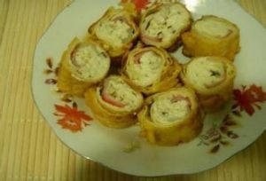 蟹柳豆腐卷 蟹柳豆腐卷