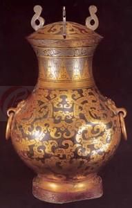 鎏金銀蟠龍紋銅壺 鎏金銀蟠龍紋銅壺