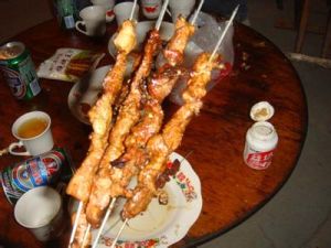 自烤羊肉串 自烤羊肉串