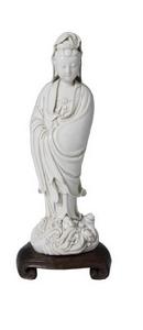 明德化窯何朝宗瓷塑觀音立像 明德化窯何朝宗瓷塑觀音立像