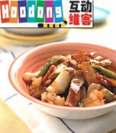 蒜苗炒雙花 蒜苗炒雙花