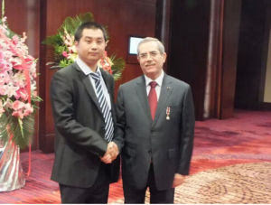 張犇晉與約旦駐華大使交流