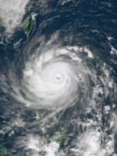 超強颱風海馬 衛星雲圖