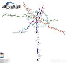 成都捷運線路圖