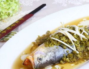 雪菜黃花魚滾湯 雪菜黃花魚滾湯