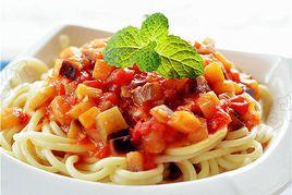 西紅柿茄子拌麵 西紅柿茄子拌麵