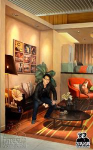 4D地畫《樣板房》客廳