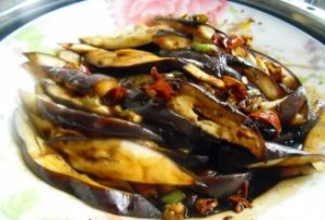 豉油茄子 豉油茄子