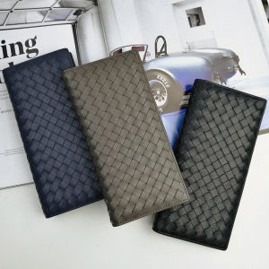 胎牛皮編織錢包