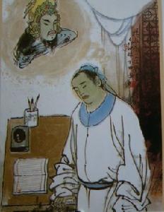 楊敬痛父泣戰書