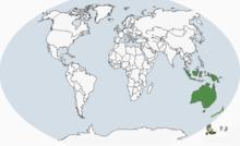葵花鳳頭鸚鵡（分布圖）
