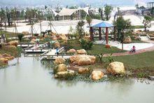 以“廣信錦屏”命名的湖心島