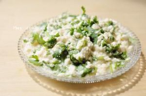 香菜芽拌豆腐 香菜芽拌豆腐