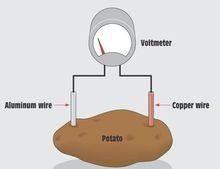 土豆發電示意圖