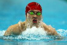 比賽中的薛瑞鵬