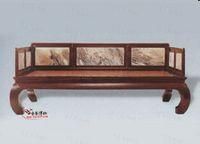 清鐵力木三屏風式羅漢床 清鐵力木三屏風式羅漢床