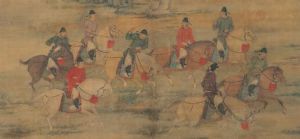 五代趙喦八達春遊圖 五代趙喦八達春遊圖