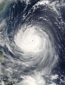 颱風泰利雲圖