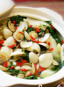 小油菜蛤蜊煲 小油菜蛤蜊煲