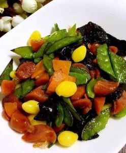 炒白果荷蘭豆 炒白果荷蘭豆