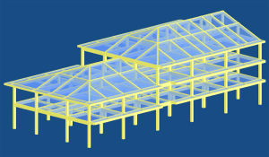 坡屋面框架結構