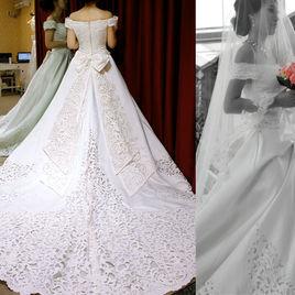 一字肩婚紗 一字肩婚紗