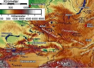 阿爾泰山脈地理構造