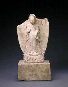 石彩繪觀音像 石彩繪觀音像