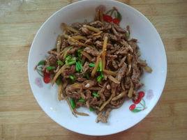 薑絲炒牛肉 薑絲炒牛肉