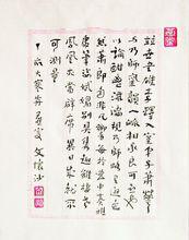 文懷沙老人評蕭華書法